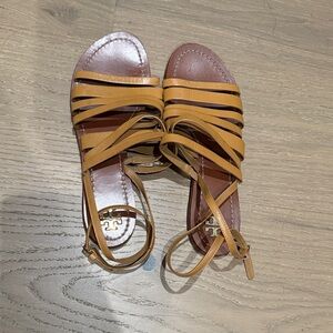 Tory Burch Tan Strappy Sandals